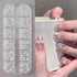 Elegant Round White Pearl Nail Beads and Charms Set for Stunning Nail Art Decoration - 12 Grids of Caviar Beads and Half Round Gems for Fall Season Nails and DIY Nail Designs